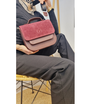 Bordó crossbody táska EMA